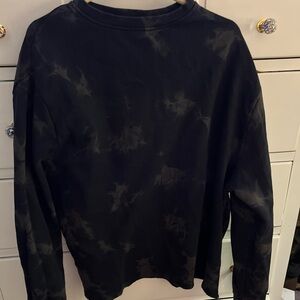 Alphalete black Tie-Dye Long Sleeve crewneck
